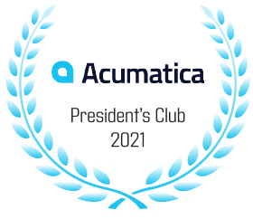 acumatica president's club award logo