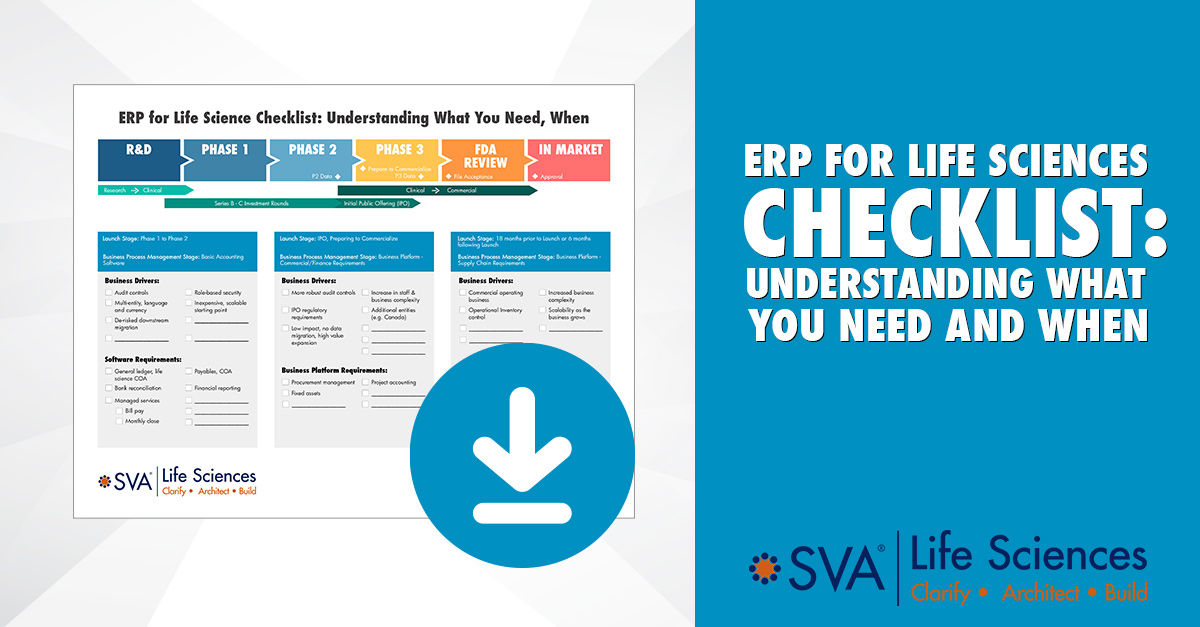 Life Sciences ERP Checklist: What You Need and When | SVA