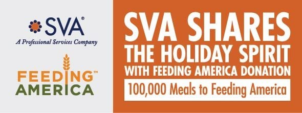 SVA Shares the Holiday Spirit with Feeding America Donation