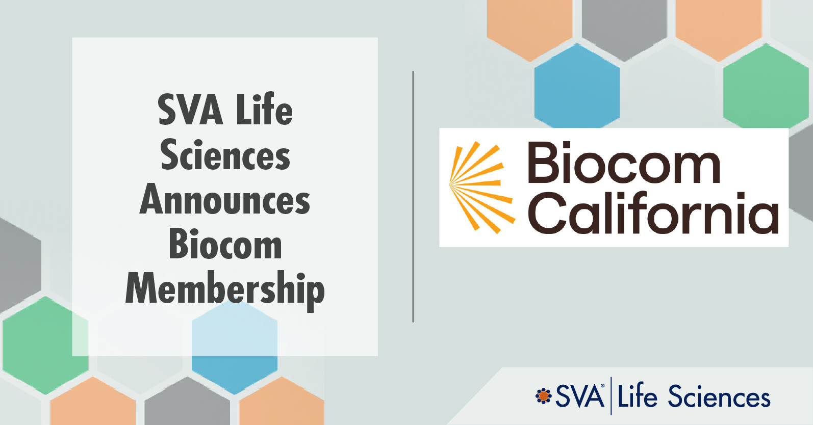 SVA Life Sciences Announces Biocom Membership